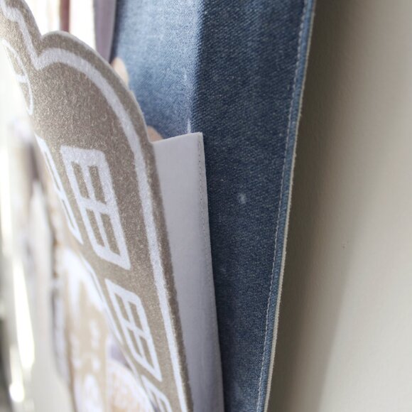 Large Handmade Gingerbread Town Holiday Advent Countdown Pocket Calendar - Picture 11 of 14